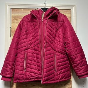 Susan Graver Water Resistant Quilted Jacket with Teddy Lining